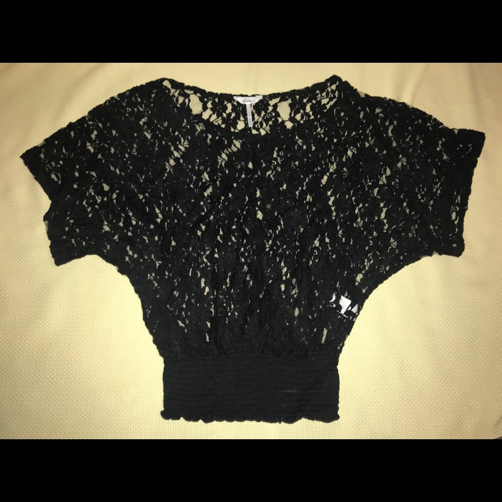 Black lace top